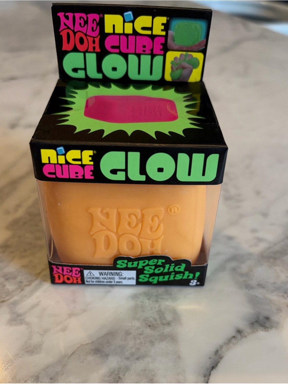 Nice Cube Glow Super Solid Squish - Orange